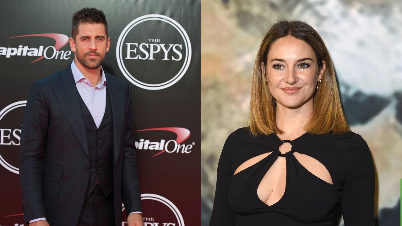 Shailene Woodley and Aaron Rodgers